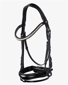 Equestro Engels leren hoofdstel met glitter