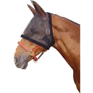 Harry's Horse Vliegenmasker met oren en synthetische bontkraag