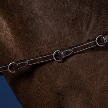 Dyon Howlett Rubber Teugels met 3 Dee en 7 leren lussen