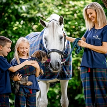 Horseware Rhino Check Fleece deken Pony