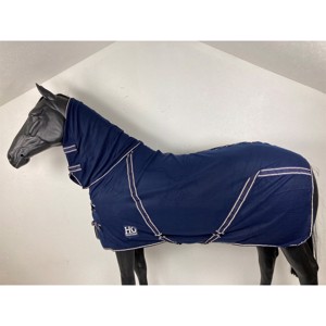 Fleecedeken combo navy