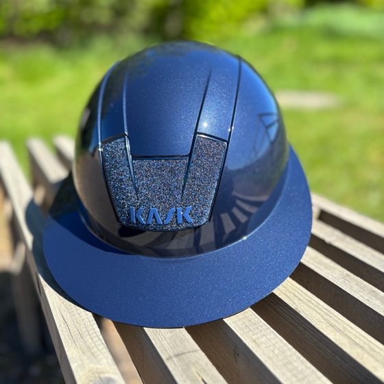 KASK Kooki Lady rijhelm Navy Shine met Swarowski