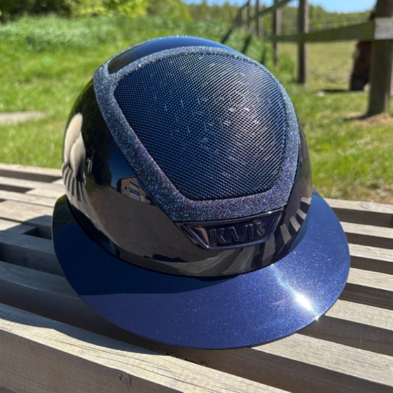 KASK Star Lady rijhelm Pure Shine Navy Atlantic blue swarovski frame