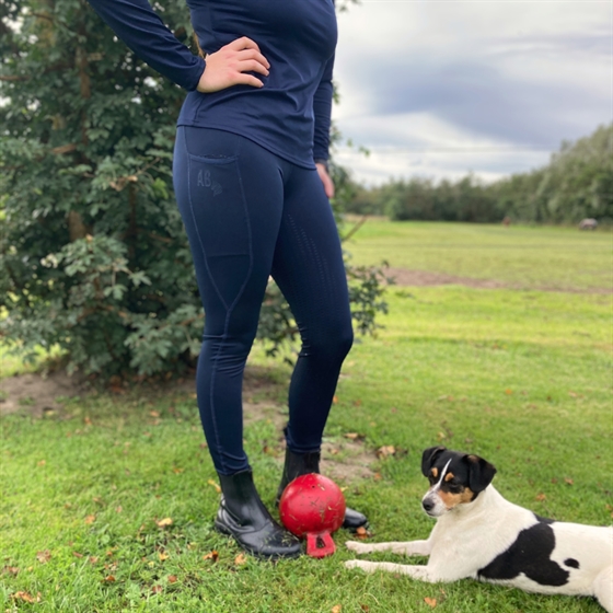 Mandy rijlegging navy met grip