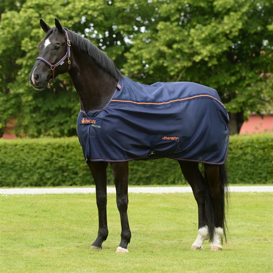 Bucas Therapy Mesh Coolerdeken navy/oranje