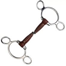 Metalab Continental Gag Pinchless Leather 2-ringsbit