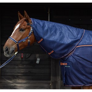 Bucas Therapy losse hals navy/oranje