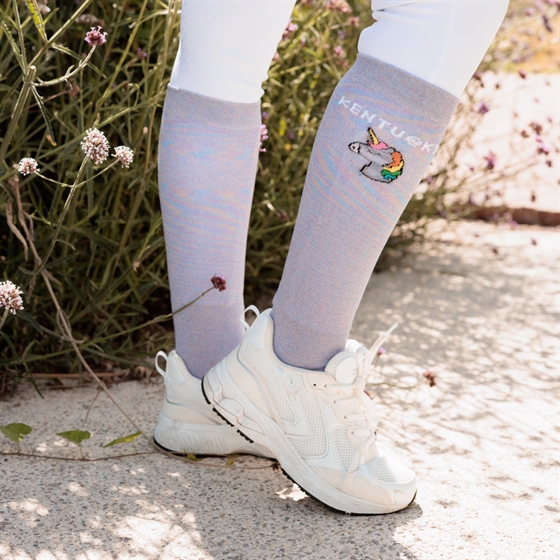 Kentucky rij sokken Unicorn Glitter 3-pack