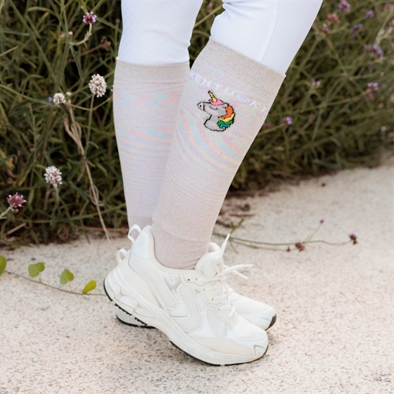 Kentucky rij sokken Unicorn Glitter 3-pack